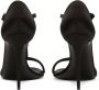Dolce & Gabbana Zwarte Satijnen T-Bar Stiletto Sandalen Black Dames - Thumbnail 7
