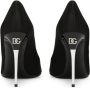 Dolce & Gabbana Elegante Zijde Blend Stiletto Hak Schoenen Black Dames - Thumbnail 3