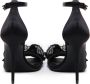 Dolce & Gabbana Zwarte Satijnen Enkelband Sandalen met Strik van Strass Black Dames - Thumbnail 3