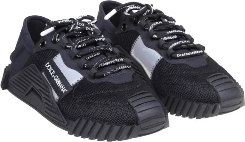 Dolce & Gabbana Zwarte Slip-On Sneakers Ss24 Black Heren