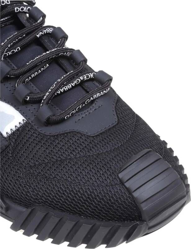 Dolce & Gabbana Zwarte Slip-On Sneakers Ss24 Black Heren