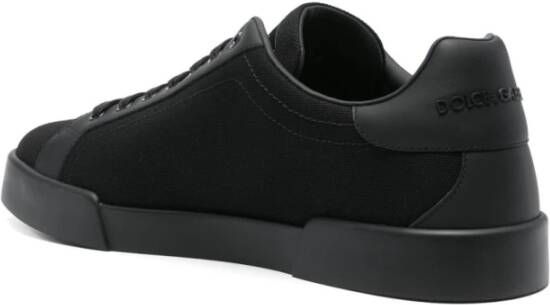 Dolce & Gabbana Zwarte Sneakers met Zijlogo