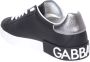 Dolce & Gabbana Portofino Leren Sneakers met Contrasterende Inzet Black Heren - Thumbnail 11
