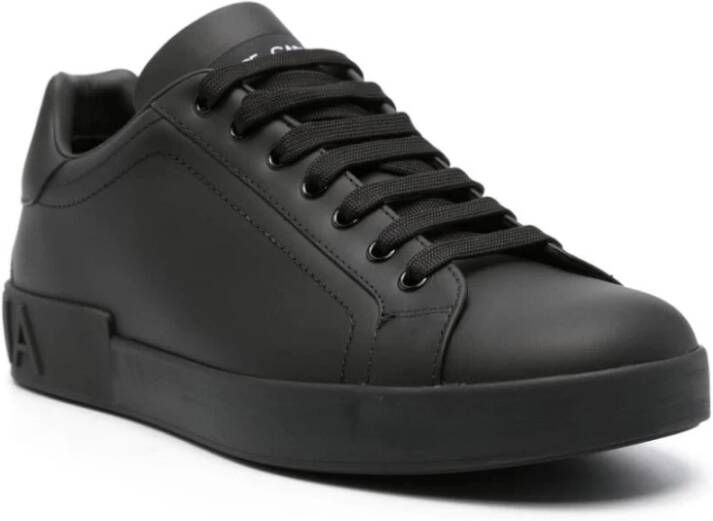 Dolce & Gabbana Zwarte Sneakers voor Mannen Black Heren