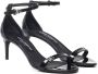 Dolce & Gabbana Zwarte spiegeleffect leren sandalen Black Dames - Thumbnail 3