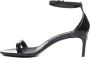 Dolce & Gabbana Zwarte spiegeleffect leren sandalen Black Dames - Thumbnail 4