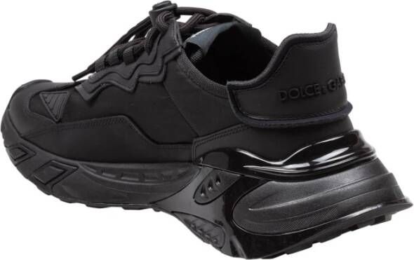 Dolce & Gabbana Zwarte Stoffen Sneakers Day Faster Model