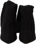 Dolce & Gabbana Black Stretch Socks Knee High Booties Shoes Zwart Dames - Thumbnail 9
