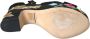 Dolce & Gabbana Bloemen geborduurde platform sandalen Black Dames - Thumbnail 6