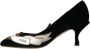 Dolce & Gabbana Zwarte Velvet Pumps Hoge Kwaliteit Comfort Black Dames - Thumbnail 14