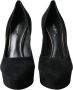 Dolce & Gabbana Stijlvolle Suede Platform Hakpumps Black Dames - Thumbnail 11
