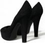 Dolce & Gabbana Stijlvolle Suede Platform Hakpumps Black Dames - Thumbnail 4