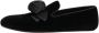 Dolce & Gabbana Zwarte Suède Rose Slip-On Loafers - Thumbnail 2