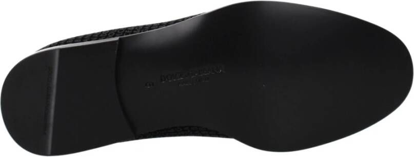 Dolce & Gabbana Zwarte Velvet Slip-On Loafers