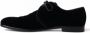 Dolce & Gabbana Elegante Zwarte Fluwelen Derby Schoenen Black Heren - Thumbnail 23