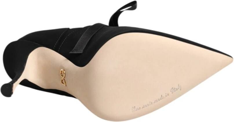Dolce & Gabbana Zwarte Veters Stiletto Hakken Pumps