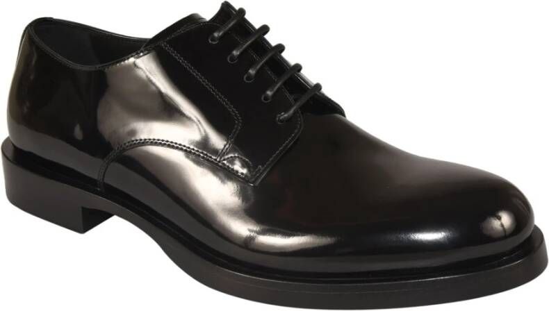 Dolce & Gabbana Zwarte Veterschoenen Black Heren