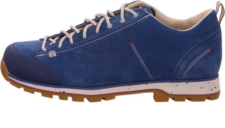 Dolomite Blauwe Velours Vetersneakers