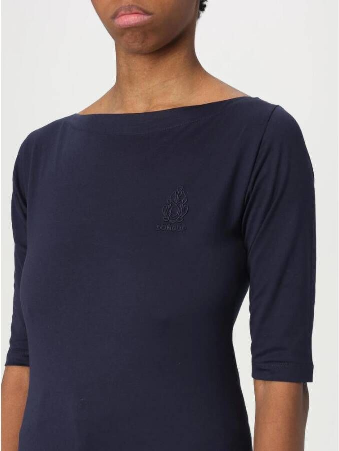 Dondup Blauwe Boothals Top voor Vrouwen