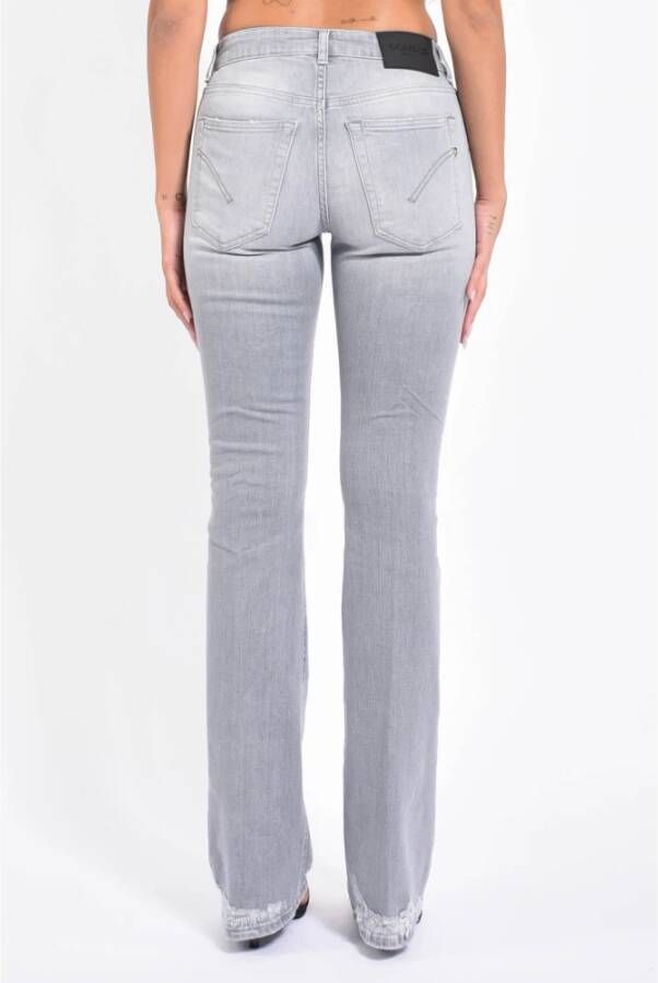Dondup Hoge taille bootcut jeans in blauw