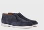 Doucal's Heren chukka loafer van suède | blauw Blue Heren - Thumbnail 2