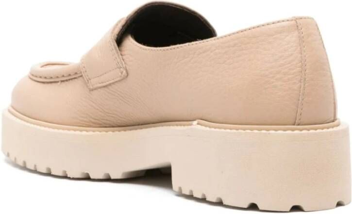 Doucal's Beige Elegant Loafers Beige Dames