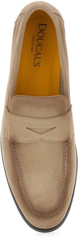 Doucal's Beige Slip-On Loafers