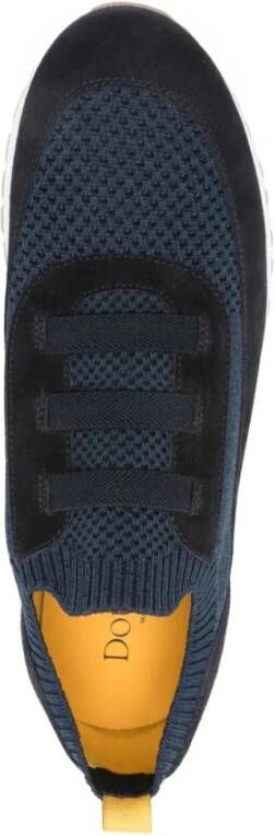 Doucal's Blauwe Casual Sneakers met Rubberen Zool