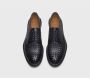 Doucal's Herenschoenen met veters in geweven leer | blauw Blue Heren - Thumbnail 7