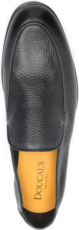 Doucal's Blauwe Leren Casual Loafers