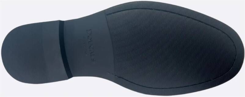 Doucal's Blauwe leren instap mocassin