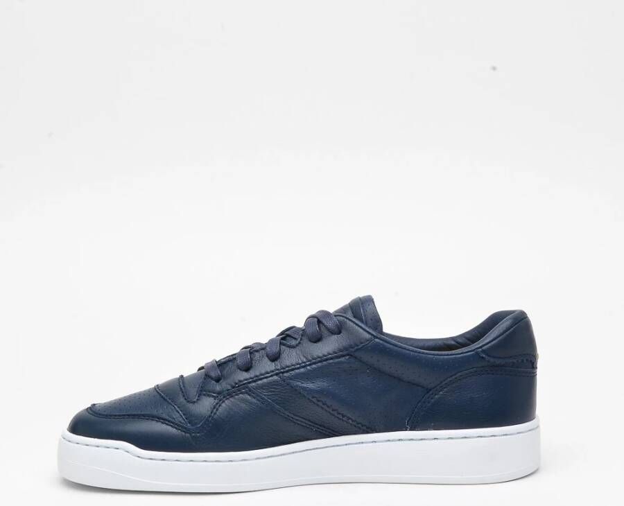 Doucal's Blauwe Leren Sneakers Blue Heren