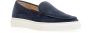 Doucal's Blauwe Suède Loafer Witte Rubberen Zool Blue Dames - Thumbnail 2