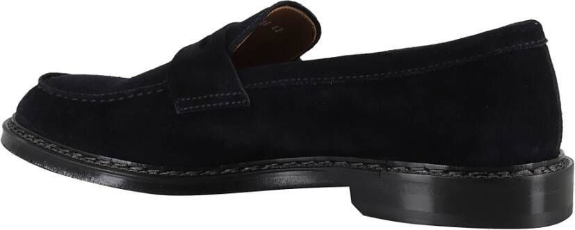 Doucal's Blauwe Suède Penny Loafers