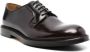 Doucal's Bordeauxrode Leren Veterschoenen met Platte Zool Brown Heren - Thumbnail 2