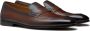Doucal's Bruin Leren Penny Loafers Brown Heren - Thumbnail 2