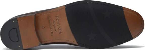 Doucal's Bruin Leren Penny Loafers Brown Heren