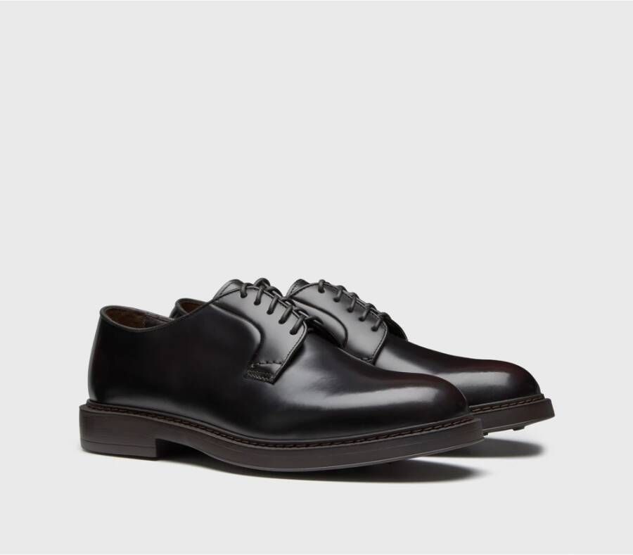 Doucal's Bruin Leren Veterschoen Brown Heren