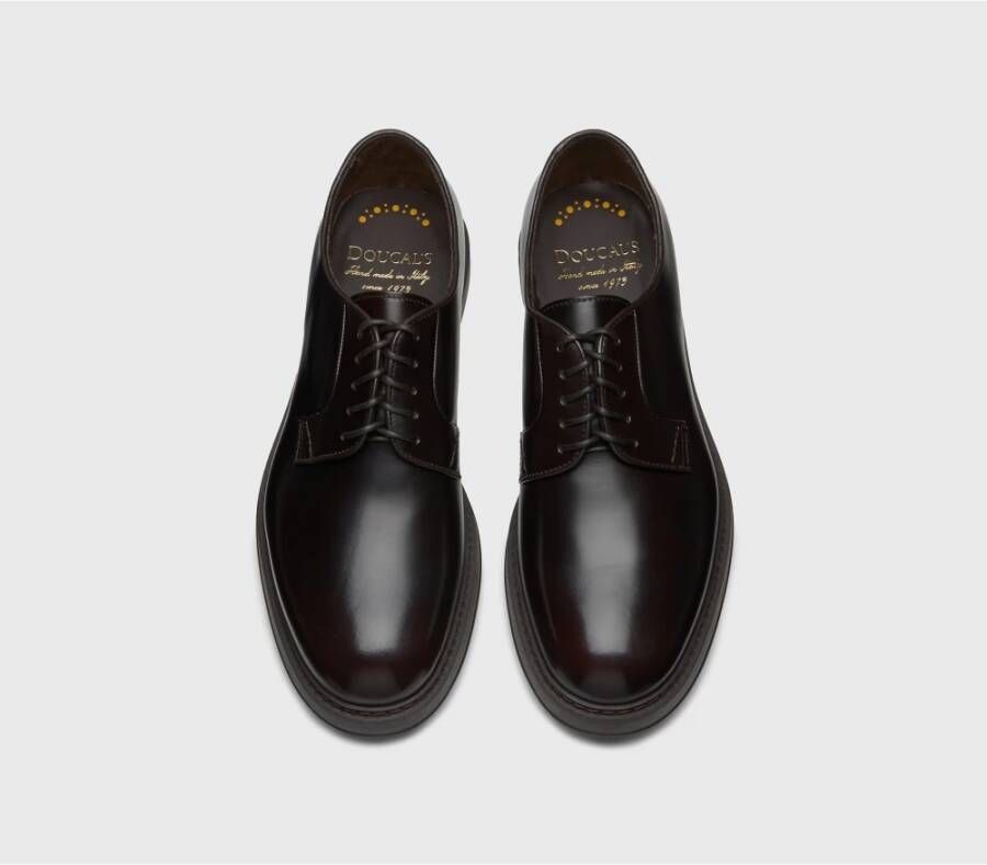 Doucal's Bruin Leren Veterschoen Brown Heren