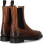 Doucal's Bruine Leren Chelsea Laars met Brogue Details Brown Dames - Thumbnail 2