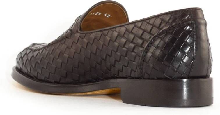 Doucal's Bruine leren loafers met kwastjes