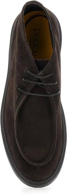 Doucal's Bruine Platte Schoenen Alex Visone