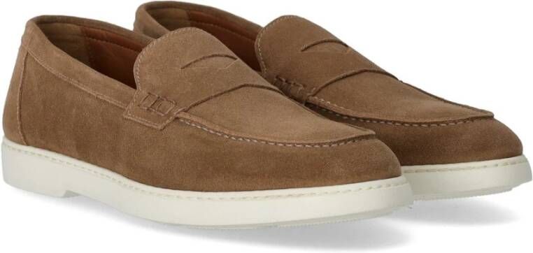 Doucal's Bruine Suede Adler Loafer Brown Heren