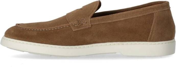 Doucal's Bruine Suede Adler Loafer Brown Heren