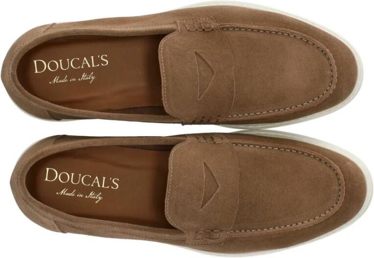 Doucal's Bruine Suede Adler Loafer Brown Heren