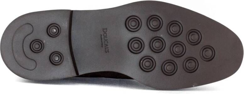 Doucal's Bruine Suède Loafer met Stikdetail