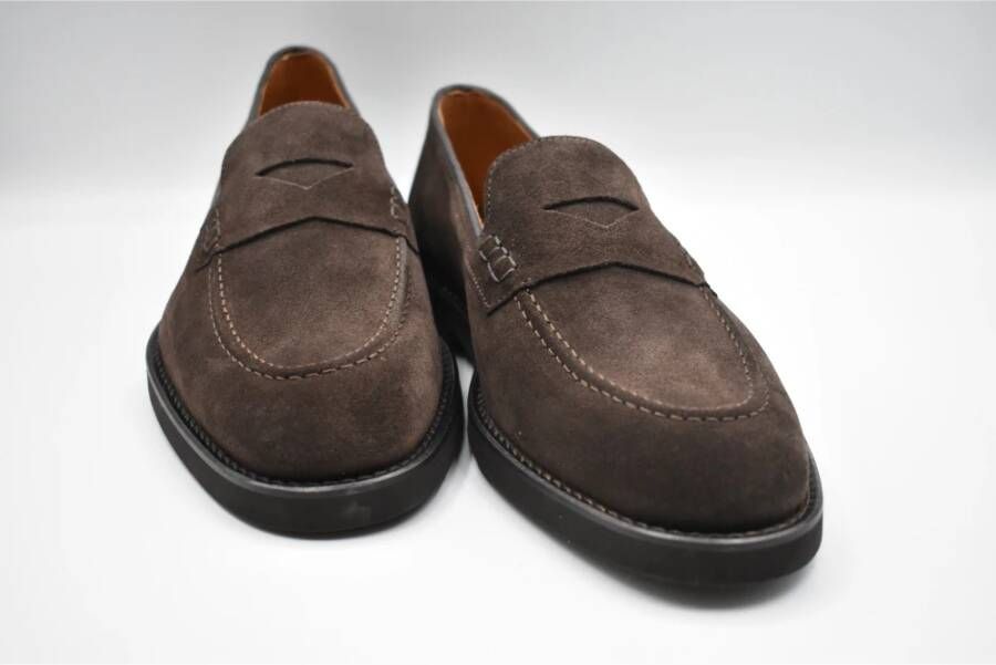 Doucal's Bruine Suède Mocassins Brown Heren