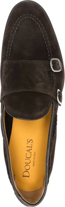 Doucal's Bruine Suède Monk Loafers