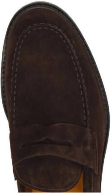 Doucal's Bruine Suède Penny Loafers