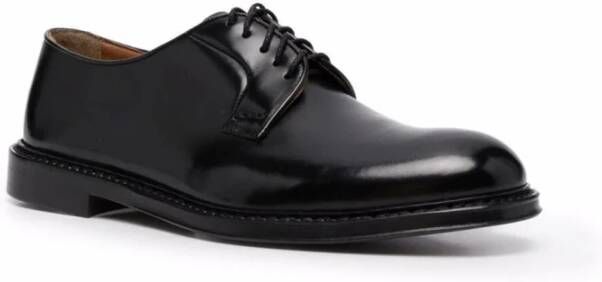 Doucal's Zwarte Derby Schoenen voor Mannen Black Heren